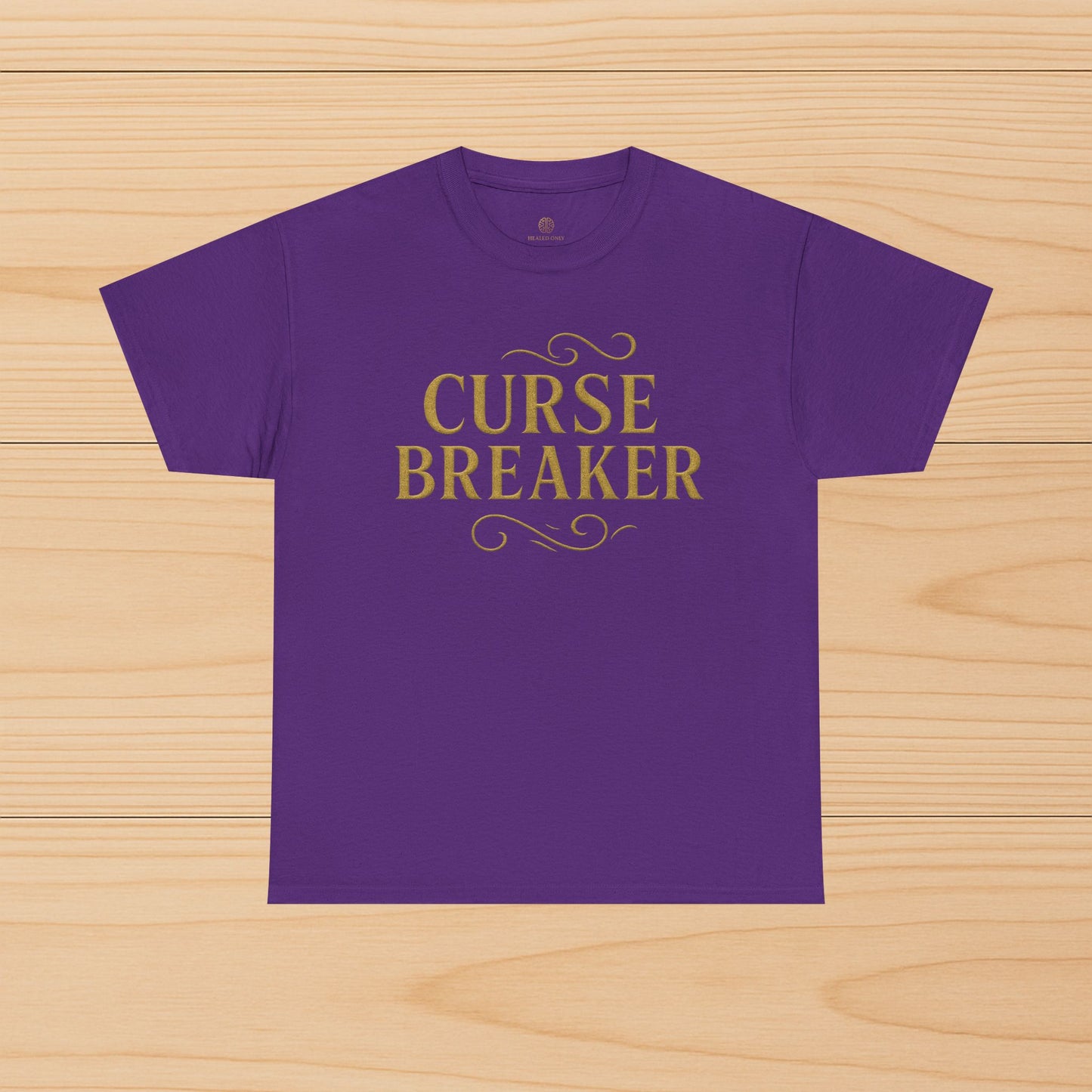 Curse Breaker Unisex Heavy Cotton Tee | Motivational Shirt, Gift for Friends, Empowerment Top, Everyday Wear, Spiritual Gift