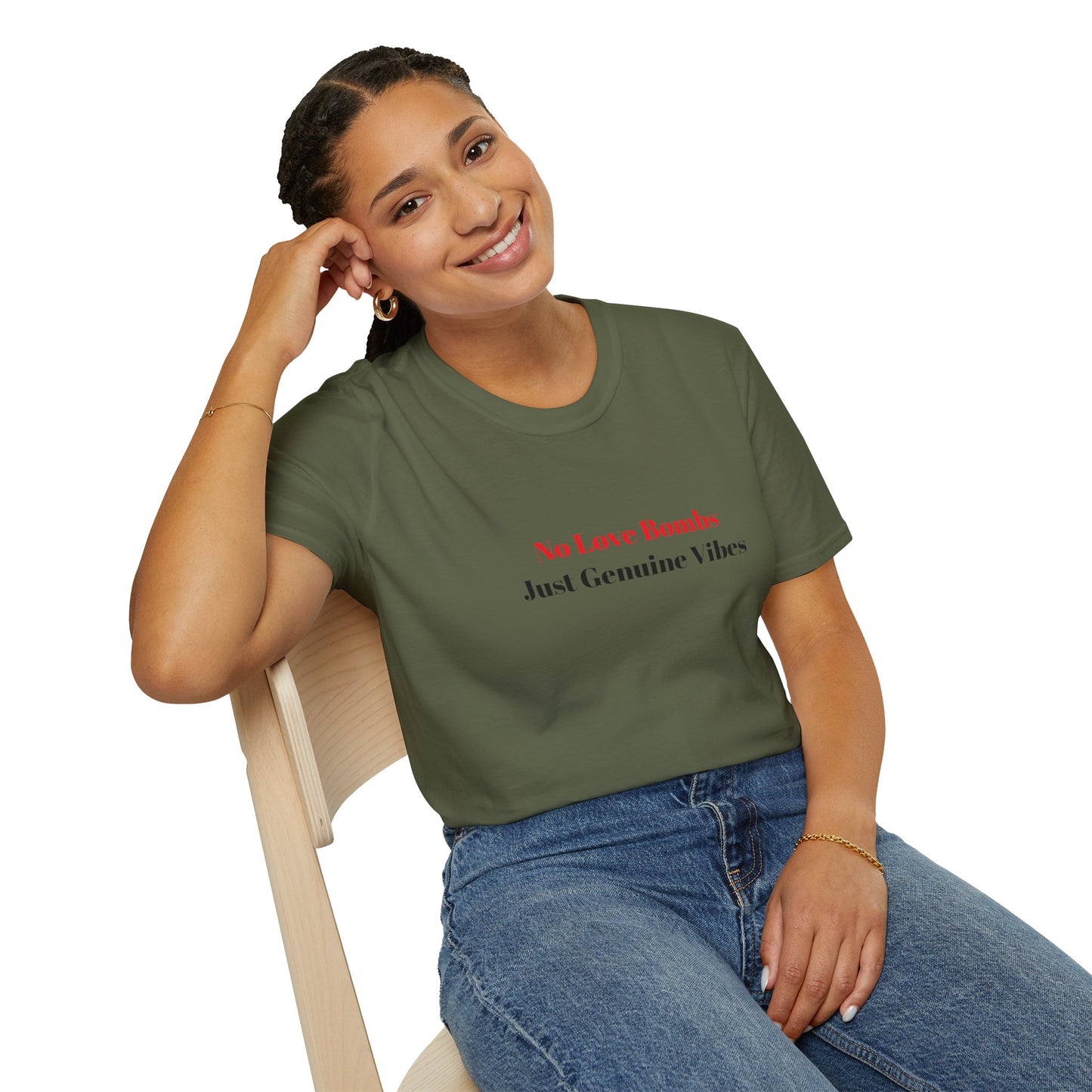 Genuine Vibes Unisex Tee – No Love Bombs