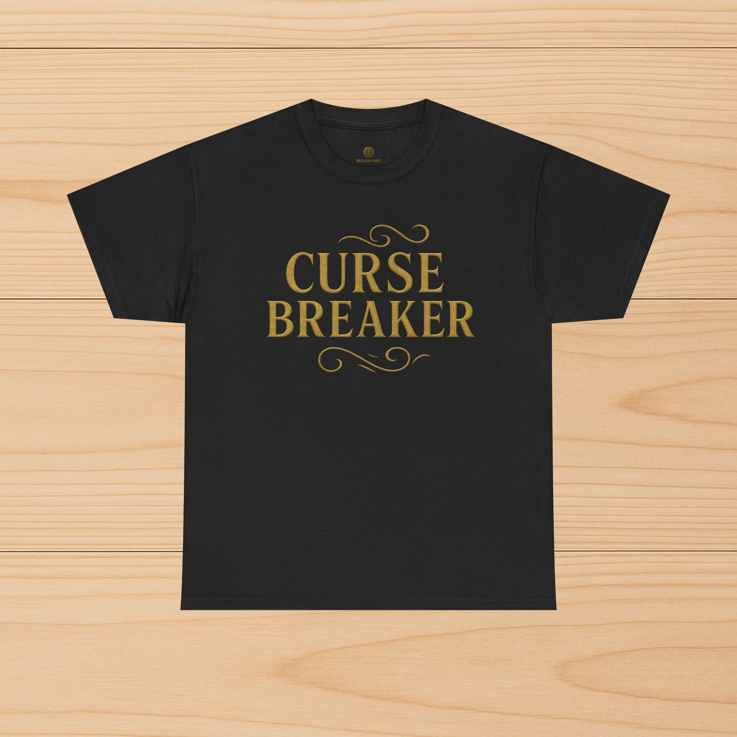 Curse Breaker Unisex Heavy Cotton Tee | Motivational Shirt, Gift for Friends, Empowerment Top, Everyday Wear, Spiritual Gift