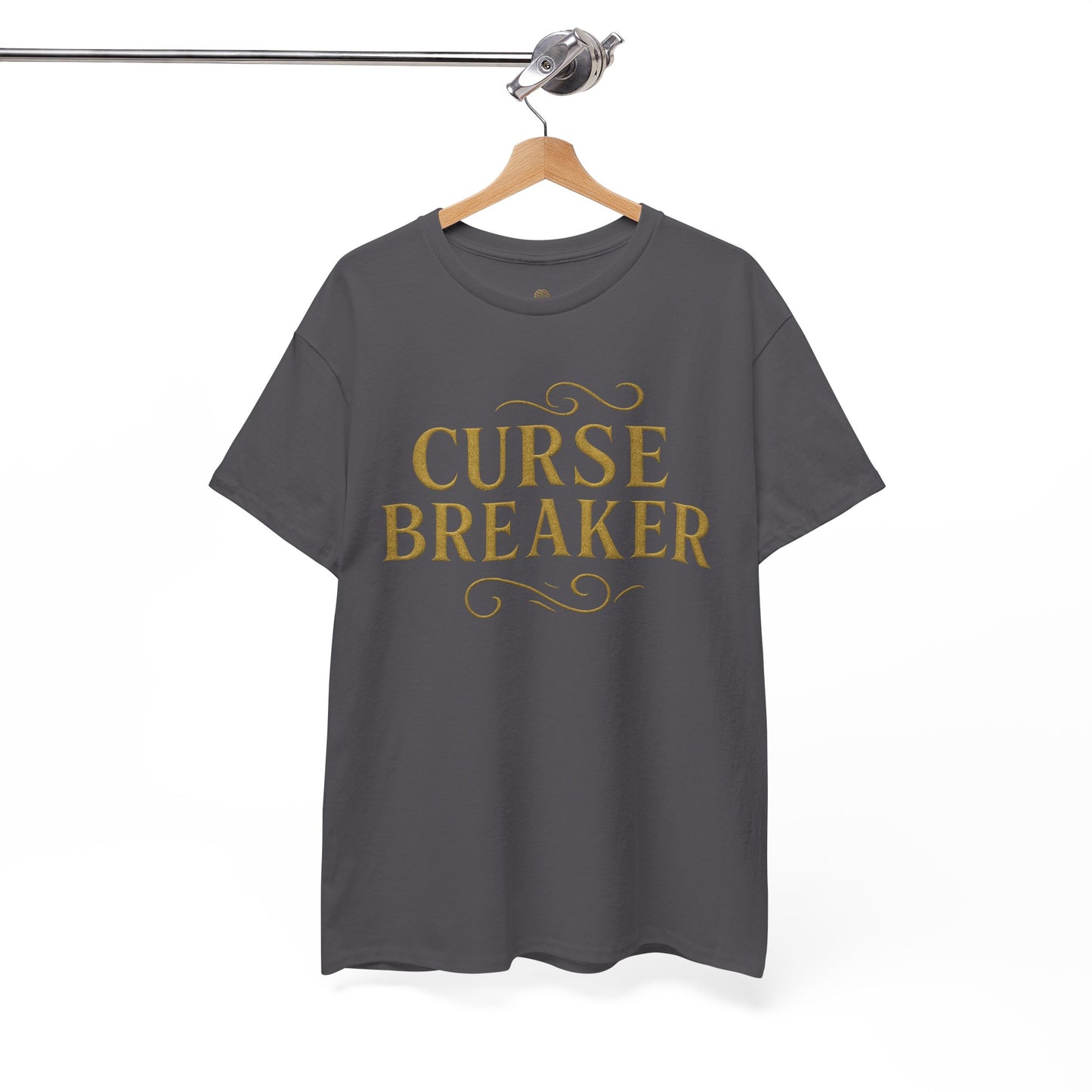 Curse Breaker Unisex Heavy Cotton Tee | Motivational Shirt, Gift for Friends, Empowerment Top, Everyday Wear, Spiritual Gift