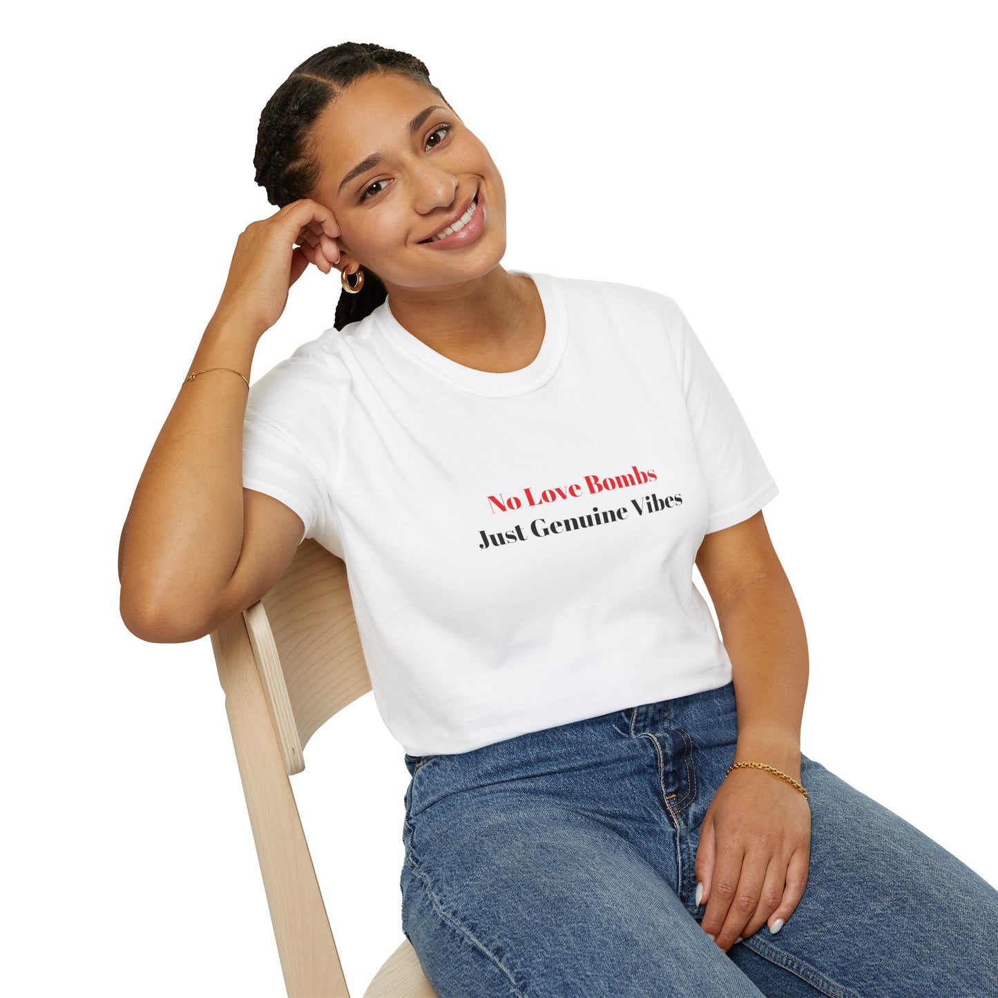 Genuine Vibes Unisex Tee – No Love Bombs