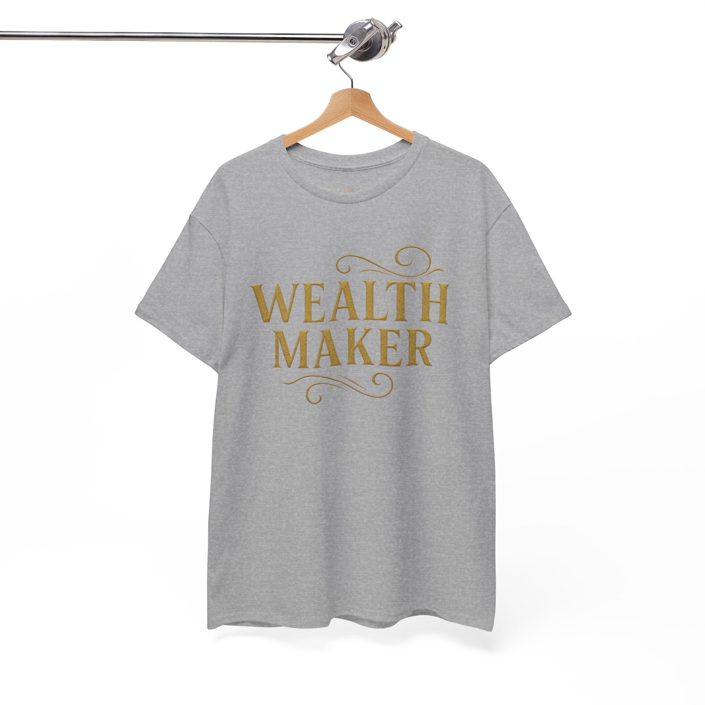 Wealth Maker Tee - Unisex Heavy Cotton Shirt, Motivational Tee, Gift for Entrepreneurs, Casual Wear, Birthday Present, Inspirational