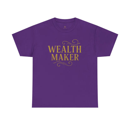 Wealth Maker Tee - Unisex Heavy Cotton Shirt, Motivational Tee, Gift for Entrepreneurs, Casual Wear, Birthday Present, Inspirational