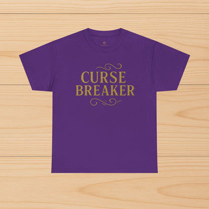 Curse Breaker Unisex Heavy Cotton Tee | Motivational Shirt, Gift for Friends, Empowerment Top, Everyday Wear, Spiritual Gift