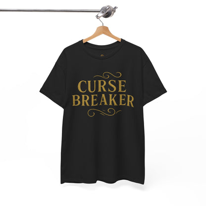 Curse Breaker Unisex Heavy Cotton Tee | Motivational Shirt, Gift for Friends, Empowerment Top, Everyday Wear, Spiritual Gift