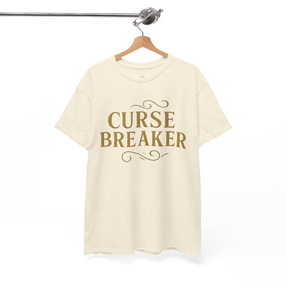 Curse Breaker Unisex Heavy Cotton Tee | Motivational Shirt, Gift for Friends, Empowerment Top, Everyday Wear, Spiritual Gift