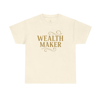 Wealth Maker Tee - Unisex Heavy Cotton Shirt, Motivational Tee, Gift for Entrepreneurs, Casual Wear, Birthday Present, Inspirational