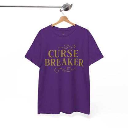 Curse Breaker Unisex Heavy Cotton Tee | Motivational Shirt, Gift for Friends, Empowerment Top, Everyday Wear, Spiritual Gift
